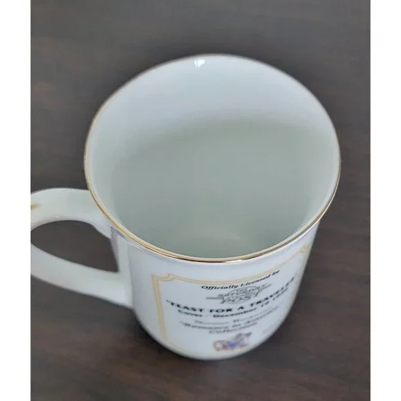 Norman Rockwell Cambridge Collectibles Mug Gold Trim Saturday Evening Post Cup - Picture 5 of 6